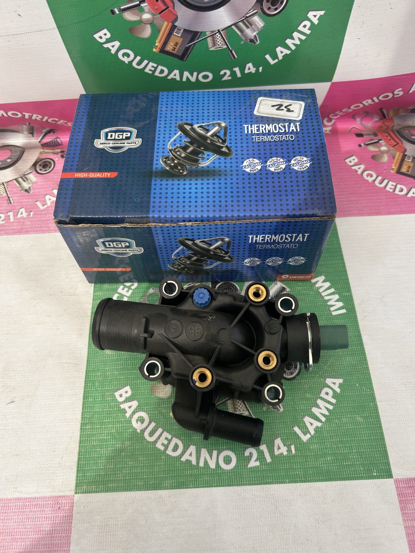TERMOSTATO CITROEN BERLINGO 2004/2012, C3 2003/2017, XSARA PICASO 2004/2012, PEUGEOT 206 2004/2010, 307 2002/2009 (32)