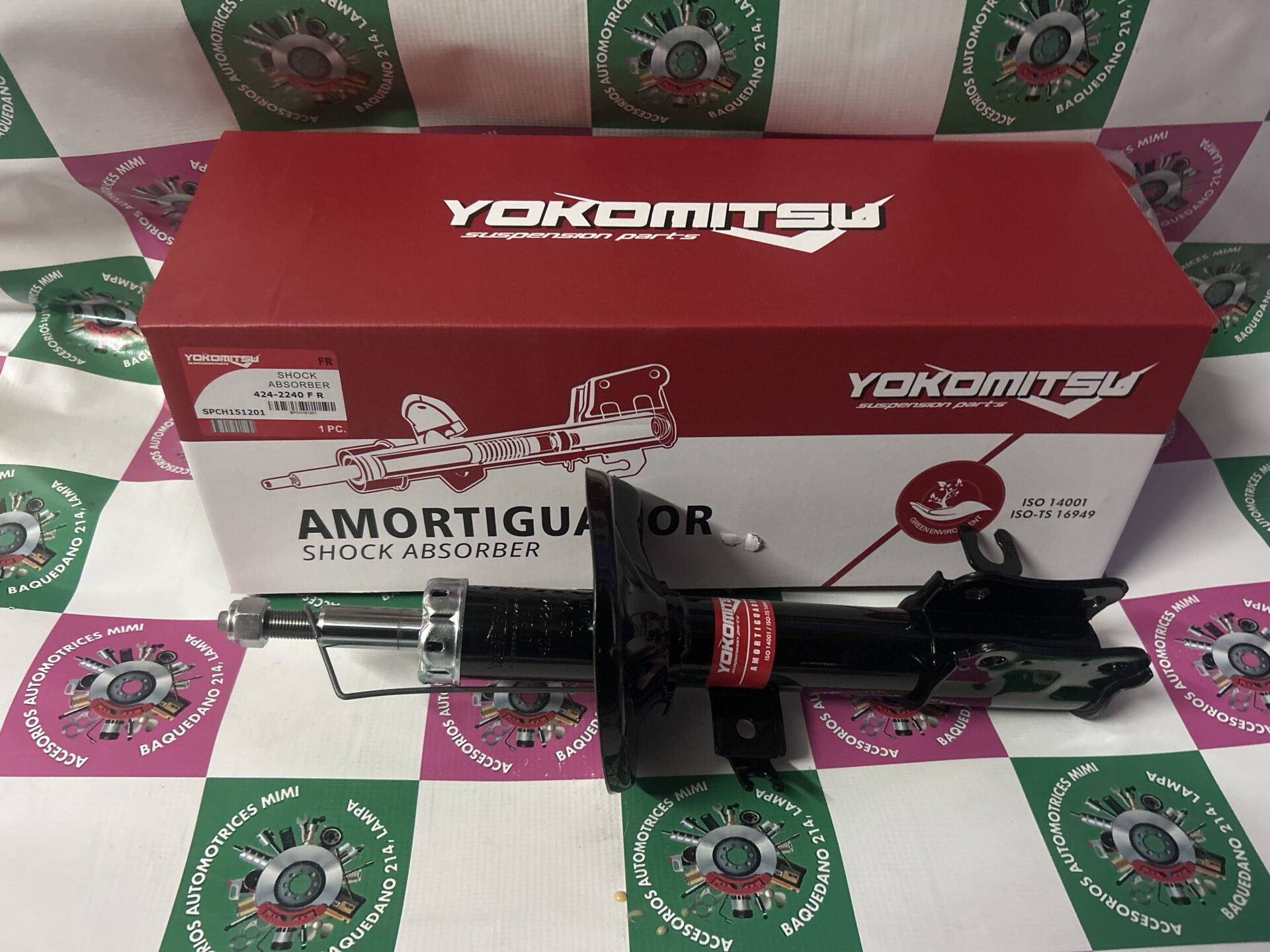 AMORTIGUADOR DELANTERO DERECHO RH CHEVROLET AVEO 1.4 2004/2016, SAIL 1.4 2011/2017